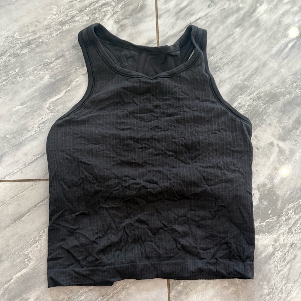 Black Sleeveless Tank Top